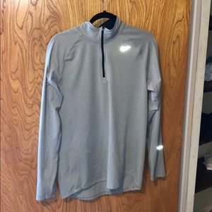 Nike Gray 1/4 zip size medium